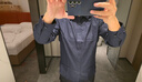 京东京造【超细美利奴羊毛】保暖磨毛长袖男衬衫26新年冬装外套 藏青43 实拍图