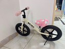 贝趣儿童平衡车1-3-6-12岁宝宝滑步车无脚踏小孩自行车男孩两轮滑行车 发泡轮 14寸 白色 适合身高100-130cm 2-5岁幼儿女孩圣诞节新年礼物 实拍图