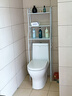 梵俪琳卫生间浴室置物架落地壁挂厕所洗手间马桶上方洗衣机免打孔收纳架 马桶架【3层白色】 实拍图