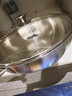 菲仕乐哥本系列30厘米（玻璃盖）单柄炒锅无涂层不锈钢炒菜锅 实拍图
