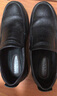 老人头（LAORENTOU）皮鞋男秋冬商务休闲鞋牛皮套脚耐滑圆头鞋 260278 黑加绒 43 实拍图