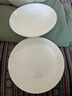 洁雅杰陶瓷盘家用白瓷盘子9英寸中式釉下彩餐盘菜盘汤盘 2只装 新骨瓷 实拍图