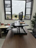 代斯克升降电脑桌升降架站立式工作台办公站立式气动电脑支架办公书桌 豪华气动无极升降—黑色94cm 实拍图