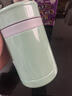 陶瓷保温杯非涂层真陶瓷内胆水杯男女士办公桌面杯子 薄荷绿350ml 实拍图