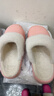朴西冬季防水可拆卸棉拖鞋女士保暖室内厚底防滑可外穿 浅粉 38-39 实拍图