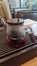 宣室堂泡茶壶家用茶壶新款飘逸杯耐热玻璃内胆泡茶杯一键茶水分离杯茶具 650ML+4个130毫升小杯650ml 实拍图