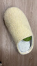 内泊（NEIBO）乳胶棉拖鞋男冬季天女士室内家居鞋大码防滑防臭橡胶软底羊毛茶46 实拍图