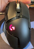 罗技（G）G502 HERO 主宰者 电竞游戏鼠标 有线鼠标 RGB炫彩灯光  机械配重竞技FPS吃鸡宏cf吃鸡鼠标 G502H+蓝白贴纸+鼠标垫 实拍图