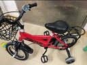 奥仕龙 儿童自行车3-4-5-6-7-8岁小孩单车宝宝脚踏单车男女孩小学生童车 【升级款红】旗舰版+加宽闪光轮 18寸 适合110-130cm 实拍图