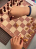 DALYKATE【人气推荐】国际象棋实木高档儿童磁性便携西洋棋子国际象棋比赛 24cm小号象棋(送双后) 实拍图