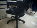 朗域轩品人体工学电竞椅人工力学座椅久坐护腰宿舍游戏电脑椅子可躺写字椅 【升级四向腰托】骁骑黑丨1级气杆 120-155度(含) 联动扶手 四向腰托 实拍图