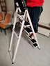 星奇堡 家用梯子工程梯折叠多功能人字梯伸缩室内加厚两用梯子 加厚五步梯-白色 实拍图