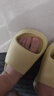 家怡拖鞋男女夏季家居鞋厚底软弹凉拖鞋居家浴室拖鹅黄色37-38 JY2355 实拍图