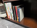 得力（deli）18cm简约桌面书立置物架收纳书架 书籍挡靠夹 办公学习用品 2片/ 米白78650 实拍图