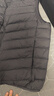 鸭鸭（YAYA）反季冬装羽绒马甲男女轻薄款修身短款保暖运动休闲冬季外套KXM 黑色 2XL （男女款） 实拍图