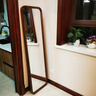 家逸实木全身镜落地穿衣镜卧室立体镜贴墙壁挂试衣镜入户高清化妆镜子 实拍图