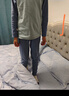 俞兆林儿童保暖内衣男女童秋衣秋裤宝宝加厚中领德容套装 奶油蓝 140  实拍图