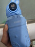西多米儿童保温杯智能温显大容量水杯子吸管316内底便携小学生幼儿园 蓝色【温度显示+防摔杯套+背带】 实拍图