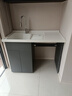 赛诺纳美太空铝洗衣机柜小户型切角阳台滚筒带搓衣板洗手洗脸池浴室柜组合 【加厚铝材】1.2M-灰色台面【发左盆】-超值款 实拍图