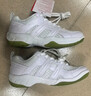 川崎（KAWASAKI）羽毛球鞋耐磨减震透气男女运动跑步鞋k-073D 专业款白色 38 实拍图
