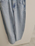 优衣库常规款女装男装宽松廓形牛仔裤/弯刀镰刀裤子479000 482280 479000/62粉蓝色 23 /150/58A 实拍图
