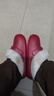 朴西冬季复古博肯防水可拆洗女士棉拖鞋可外穿保暖 安格拉红 36-37 实拍图