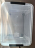 禧天龙塑料衣物收纳箱玩具整理箱车载储物箱55L 透明 1个装 带轮 实拍图