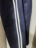 普戈斯（PUGESI）校裤两条杠初中高中学生裤运动裤男女长裤直筒两道杠校服裤子 加绒藏蓝双白杠 2XL【116-135斤】 实拍图