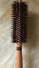 Creative art卷发梳子女男内扣梳猪鬃毛直发卷发梳木梳造型梳滚梳理发梳直纹款 实拍图