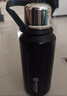 富光拾喜（FUGURNG BESTJOY）保温杯大容量男女户外运动便携茶杯316不锈钢手提杯子黑色1000ml 实拍图