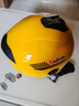 安迪亚新国标电动车头盔3c认证男女士四季通用骑行半盔双镜片带可拆围脖冬天冬季保暖电瓶车踏板车安全帽 【黄色】双镜+可拆围脖 实拍图
