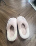 红豆踩屎感棉拖鞋女款秋冬季2025新款室内家居保暖毛绒绒月子棉拖鞋女 浅黄 36-37 正码 实拍图