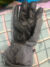 目丸保暖手套男女户外冬天骑行防寒风加绒厚触屏女防水冬季棉滑雪手套 9#深灰色 深度暖手套-男款 实拍图