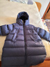 保姆鹅  【风墙】儿童羽绒服宝宝中长款护脸加厚外套保暖童装[NG2664] 藏蓝 130 实拍图