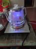 茶会友全自动上水电热水壶 茶台烧水壶 电茶壶煮泡茶家用办公一体茶桌嵌入式茶具电茶炉套装 1L 轻奢银-底部上水消毒款（37*20cm） 实拍图