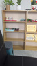 酷林书架落地简约书柜简易多层置物架客厅卧室储物收纳柜子 4层原木色 实拍图