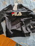 FILA斐乐官方情侣款连帽卫衣2025秋季休闲宽松针织长袖上衣 实拍图