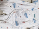 童泰新生婴儿衣服连体衣夹棉秋冬季0-6月初生宝宝纯棉加厚哈衣爬服 蓝色云朵 66cm (建议3-6个月身高60-68cm) 实拍图