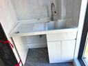 俪伽（VERYBLESSED）阳台洗衣机柜一体水盆柜蜂窝铝洗衣柜石英石洗衣池洗衣台盆一体柜 130cm右盆+加厚蜂窝铝+赠送安装 实拍图