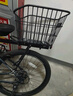 自行车后车筐山地车篮儿童折叠车后置篮子单车电动车后篮加大车篓书包架 【升级全快拆】铝合金货架+黑色后车筐 实拍图