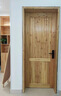 老式实木杉木原木门仿古门窗套装门房间卧室厨房卫生间折叠推拉门 8812款标门200*80CM不含门套 实拍图