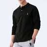 U.S. POLO ASSN.polo衫男翻领秋季纯棉商务休闲长袖t恤男士高端上衣 藏蓝色 XL 实拍图