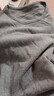 三枪100%纯棉男士薄款保暖内衣男精梳棉秋衣秋裤套装全棉打底衫秋冬季 浅麻灰（中厚纯棉） XL /175推荐135-155斤 实拍图