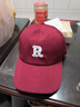 【热巴同款】加大棒球帽帽子男女大头围显脸小春夏字母百搭棒球帽 刺绣款-红色 实拍图