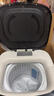 小鸭小黄鸭系列婴儿洗衣机烘干一体迷你高温煮洗全自动洗衣机宝宝儿童专用小型儿童带烘干 4.8KG白【智能烘干】+洗烘一体+10年保修 【全自动洗脱一体】 实拍图