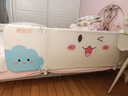 棒棒猪免安装床围栏宝宝防摔防护栏便携式床上可折叠床围挡板 1.5米单面 实拍图