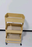 宜家（IKEA）拉斯克家居小推车三层置物架移动茶水桌客厅咖啡桌厨房储物收纳架 【升级款】米色黄色大号 35*45*77cm 实拍图
