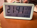 码仕闹钟学生温湿度计大屏充电电子智能夜光儿童起床专用神器LCD床头钟开学必备Q198蓝开学季新年礼物 实拍图