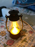 【露营灯】创意复古手提小夜灯网红迷你氛围小马灯桌面摆拍油灯 复古手提小夜灯【黑色1个】 实拍图
