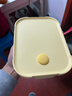 希乐扣Cilock耐热玻璃饭盒上班族带饭微波炉便当盒餐盒密封碗保鲜盒 三隔+餐包 实拍图